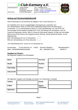 Z-Club-Germany e.V. - beim Z Club Germany