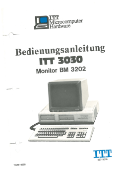 ITT3030 Bedienungsanleitung Monitor BM3202