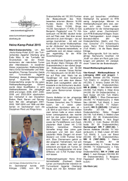 Heinz-Kamp-Pokal 2015 - Turnverband Aggertal