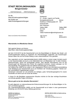 Warnstreiks im öffentlichen Dienst