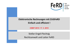 Forum für elektronische Rechnung Deutschland - Mittelstand
