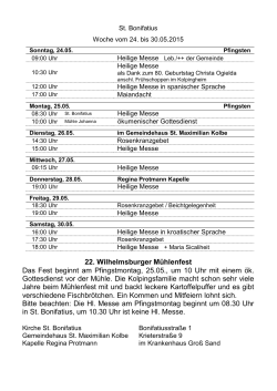 22. Wilhelmsburger Mühlenfest Das Fest beginnt am Pfingstmontag