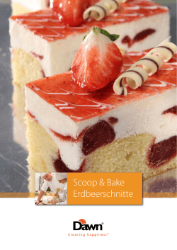 Scoop & Bake Erdbeerschnitte