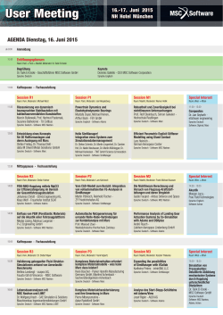 Agenda - MSC Software Corporation