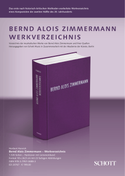 Flyer Zimmermann-Werkverzeichnis.indd - Bernd