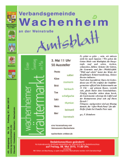 Wachenheim - Fieguth-Amtsblätter, SÜWE GmbH