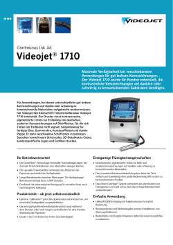 Videojet® 1710 - Videojet Technologies GmbH