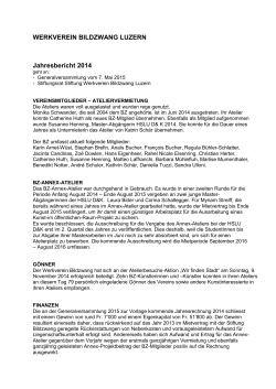 Jahresbericht 2014 PDF