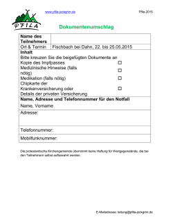 Dokumentenumschlag 2015