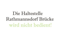 Die Haltestelle Rathmannsdorf Brücke - phpweb.tu
