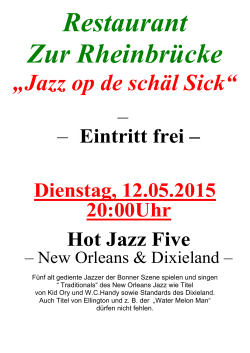 jazz 2015 - Zur Rheinbrücke