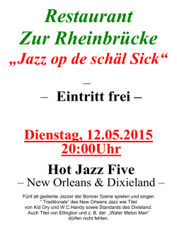 jazz 2015 - Zur Rheinbr&uuml;cke