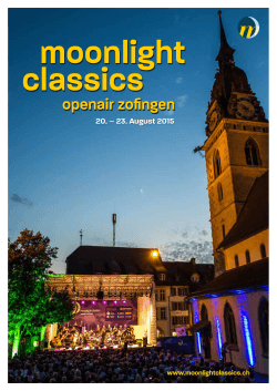 Festivaldokumentation - Moonlight Classics Zofingen