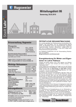 Mitteilungsblatt Hugsweier 06/2015