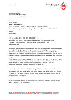 Besprechungsvorschlag Kletterfuehrer Berner Oberland Nord