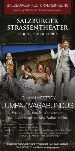 Straßentheater 2015 - Salzburger Kulturvereinigung