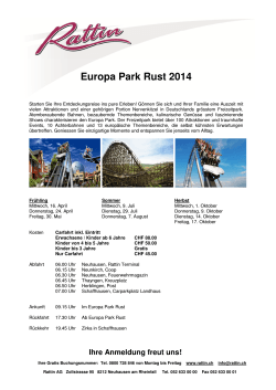 Programm Europa Park Rust