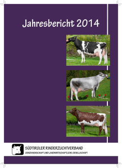 Tätigkeitsbericht - Südtiroler Rinderzuchtverband