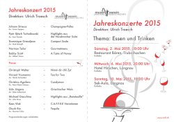 Jahreskonzerte 2015 - Musikverein Langnau