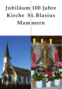 100 Jahre Kirche St. Blasius Mammern