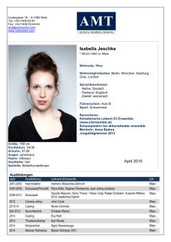 VITA Isabella Jeschke April 2015