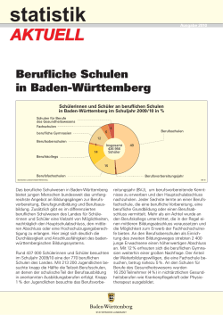 Berufliche Schulen in Baden-Württemberg