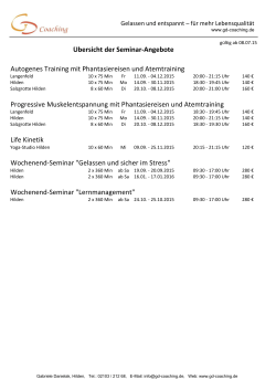 Eine &Uuml;bersicht aller Seminar-Angebote steht hier als - GD
