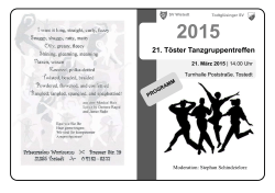 21. Töster Tanzgruppentreffen 2015