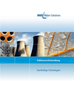 Prospekt Kühlwasser - Beus Wasseraufbereitung