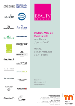 Deutsche Make-up Meisterschaft zum Thema