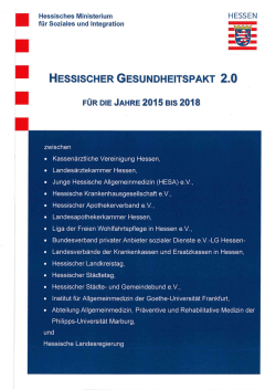 Hessischer Gesundheitspakt 2.0 - Hessisches Ministerium f&uuml;r
