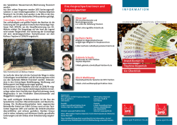 Ihre Ansprechpartnerinnen und Ansprechpartner INFORMATION