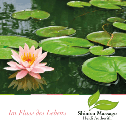 Im Fluss des Lebens Shiatsu Massage