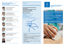 Innere Medizin I Gastroenterologie, Hepatologie