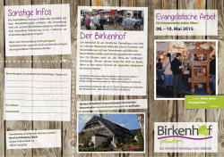 Flyer-Download - Christliches Freizeithaus Birkenhof Müden