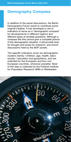 Demography Compass - Berliner Demografie Forum