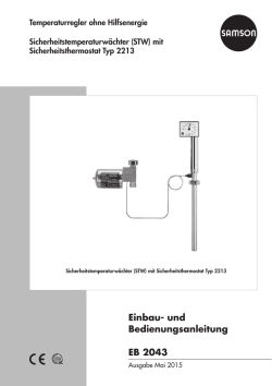 Einbau- und Bedienungsanleitung EB 2043
