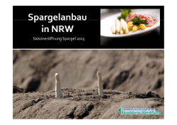 Saisoneröffnung Spargel 2015 - Spargelstrasse-NRW
