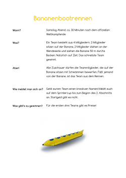 Bananenbootrennen - SV Bad Lippspringe eV
