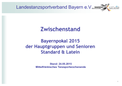 Zwischenstand vom 01.06.2015