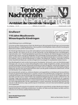 Anzeigen - Gemeinde Teningen