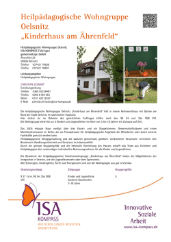 Heilp&auml;dagogische Wohngruppe Oelsnitz
