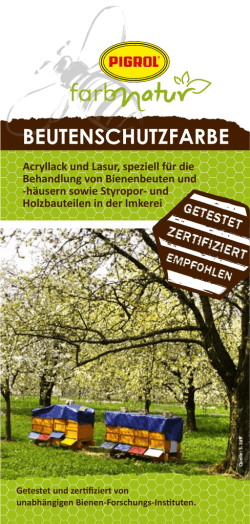 Datenblatt - Imkereibedarf Tyroller