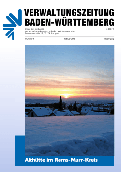 Verwaltungszeitung: 1/Februar 2015