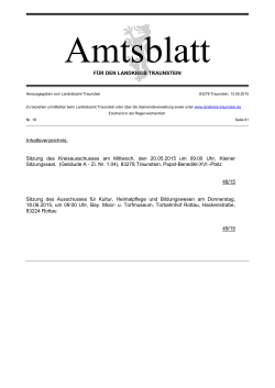 Amtsblatt Nr.18-2015 - Landkreis Traunstein