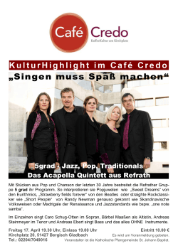 Acapella Quintett - St. Johann Baptist Refrath/Frankenforst