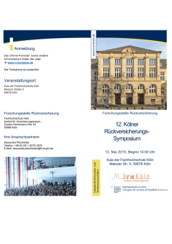 12. Kölner Rückversicherungs