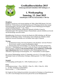 Gro&szlig;kaliberschie&szlig;en 2015 - Sch&uuml;tzengesellschaft Sch&ouml;nblick 1820