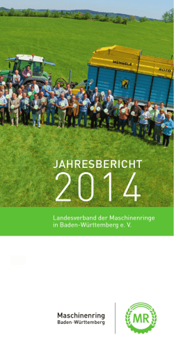 JAHRESBERICHT - Maschinenring Baden