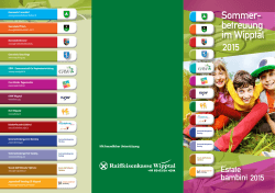 Sommer- betreuung im Wipptal